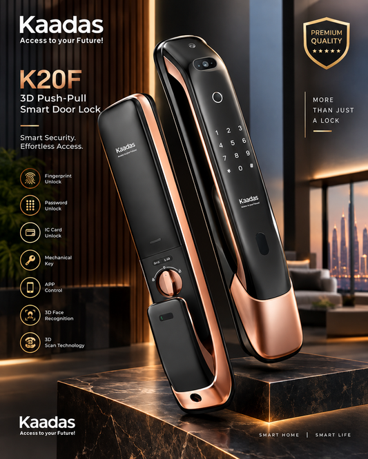 KAADAS K20F 3D Push-Pull Smart Door Lock