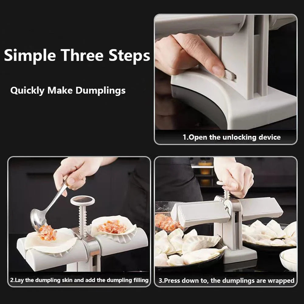 Manual Dumpling Maker Press– Easy Momo & Gyoza Making Machine
