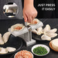 Manual Dumpling Maker Press– Easy Momo & Gyoza Making Machine