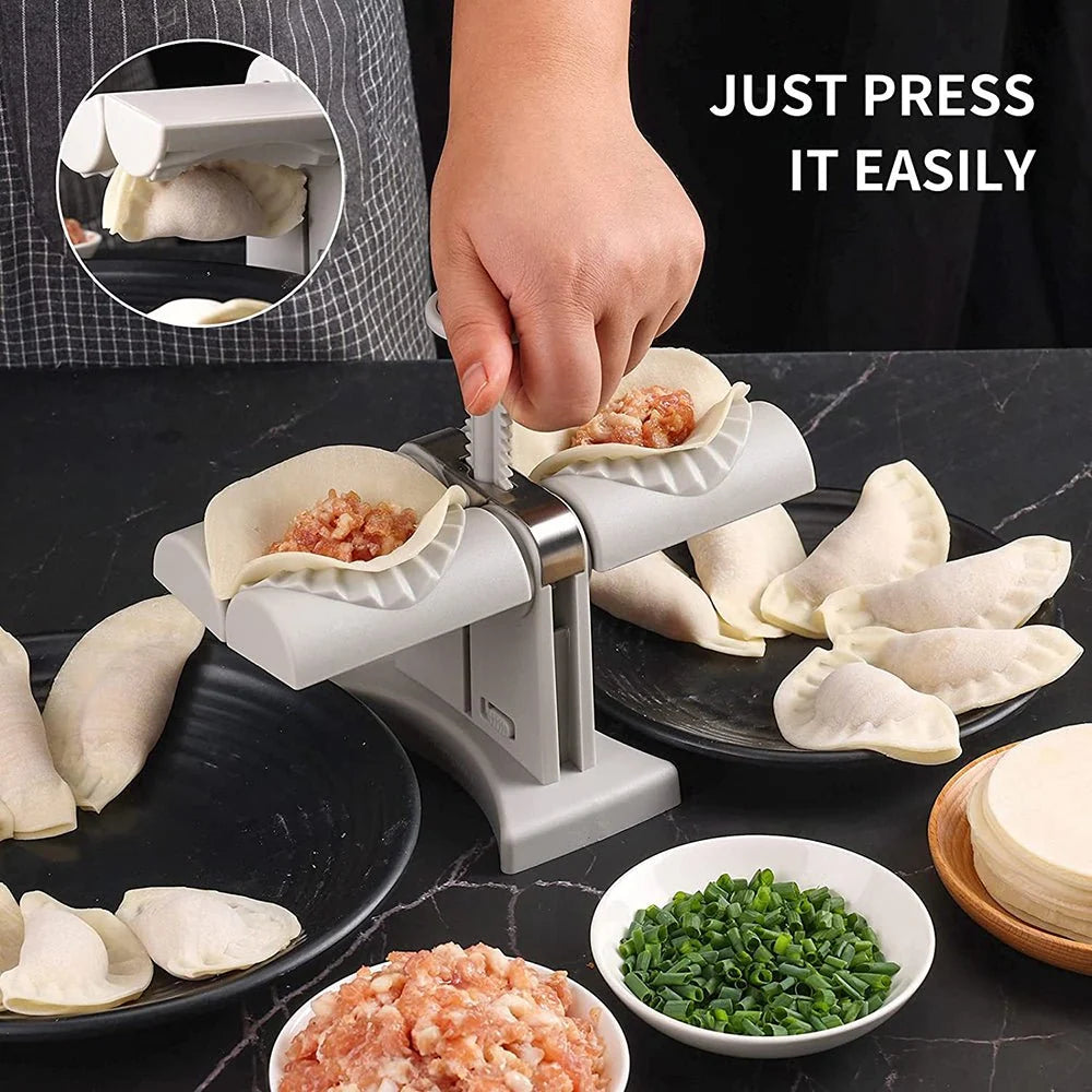 Manual Dumpling Maker Press– Easy Momo & Gyoza Making Machine