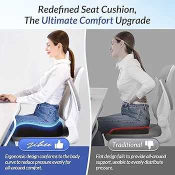 Ergonomic Memory Foam Seat Cushion
